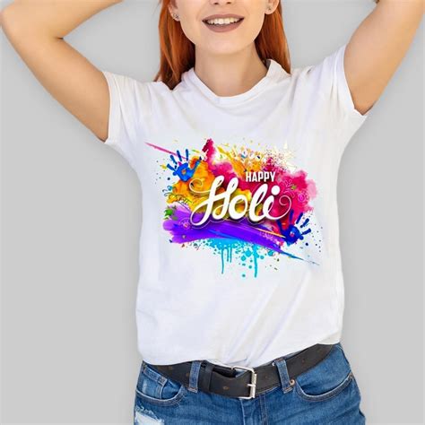 holi t shirt for women|holi t shirt name.